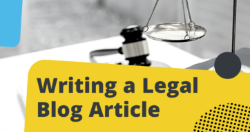 writing a legal blog article